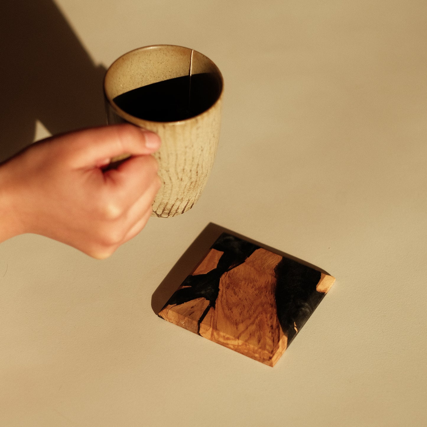 Coaster Wood and Resin