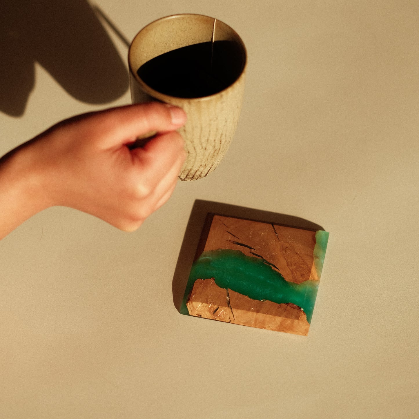 Coaster Wood and Resin
