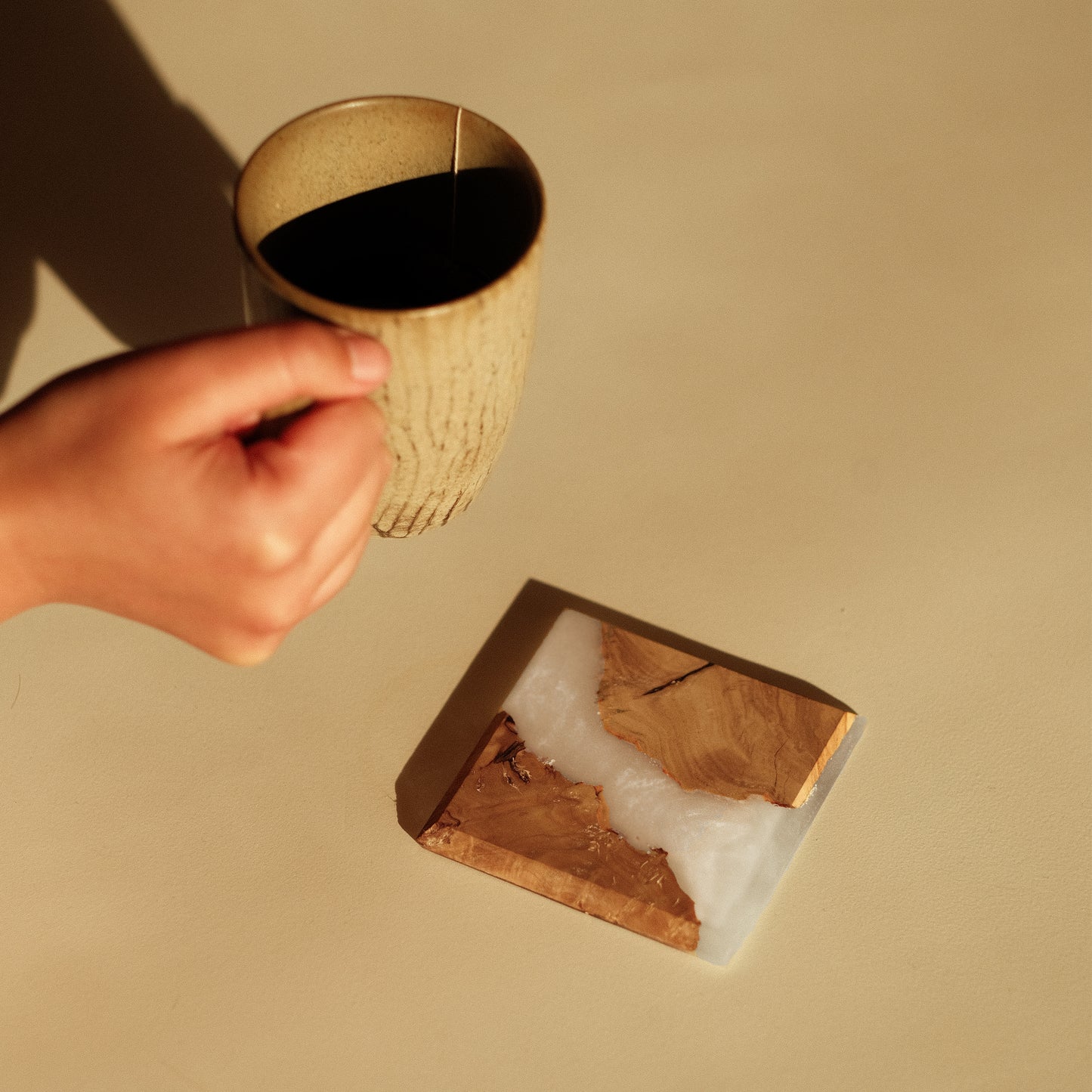 Coaster Wood and Resin