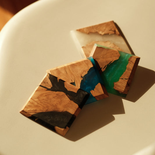 Coaster Wood and Resin